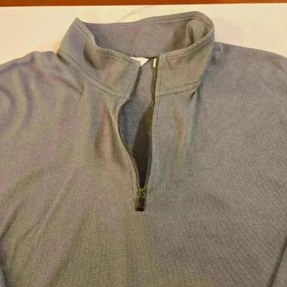 Calvin Klein Mens 1/4 Zip Long Sleeve Pullover Knit  Gray Size XXL - Picture 4 of 9
